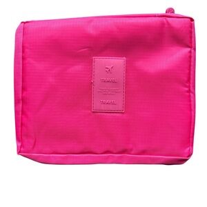 Ravel Pink Cosmetic Bag with Zipper Closure and Lightweight Design
